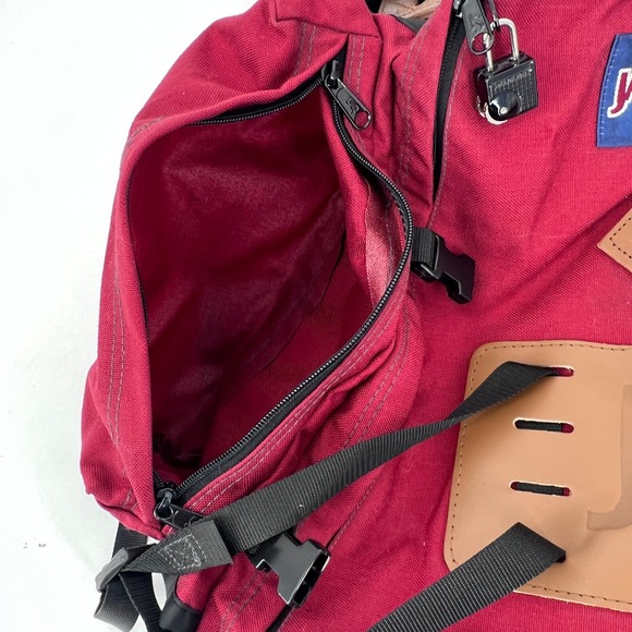Vintage JanSport USA Leather Bottom Backpack Rucksack Day Pack 80s 90s